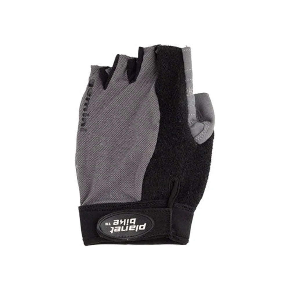 Planet Bike Gemini Gloves - Black, Short Finger (Bicycle Gloves) – close-up detail