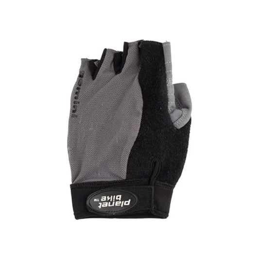Planet Bike Gemini Gloves - Black, Short Finger (Bicycle Gloves) – close-up detail