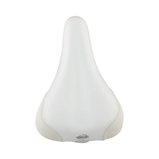 Planet Bike Little A.R.S Saddle - Steel, White, Youth, Small (Bicycle Saddles) – front profile