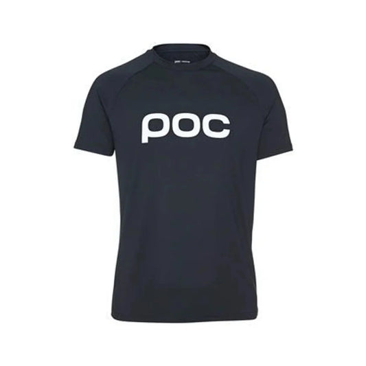 POC Essential Enduro Jersey - Uranium Black, Short Sleeve, Men's, Large (Cycling Jerseys) – detail angle