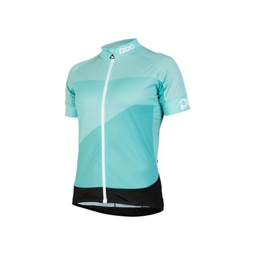 POC Fondo Gradient Light Women's Short Sleeve Jersey: Ocitron Multi Blue (Cycling Jerseys) – close-up detail