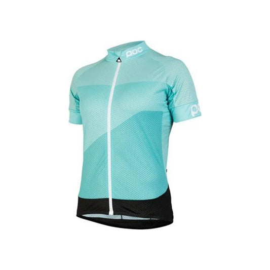POC Fondo Gradient Light Women's Short Sleeve Jersey: Ocitron Multi Blue (Cycling Jerseys) – close-up detail