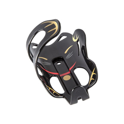 Portland Design Works Lucky Cat Water Bottle Cage: Black Cat (Water Bottle Cages) – detail angle