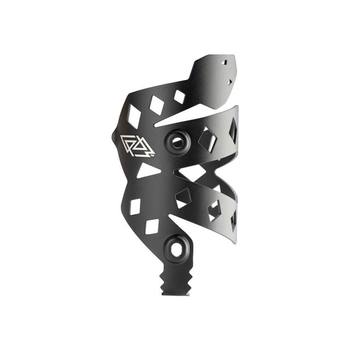 Portland Design Works PDW Rattlesnek Kej Water Bottle Cage - Black, Right Opening (Water Bottle Cages) – front profile