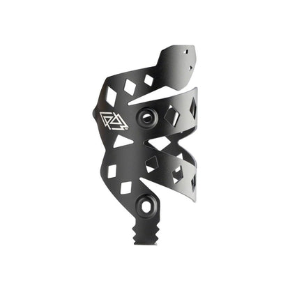 Portland Design Works PDW Rattlesnek Kej Water Bottle Cage - Black, Right Opening (Water Bottle Cages) – front profile