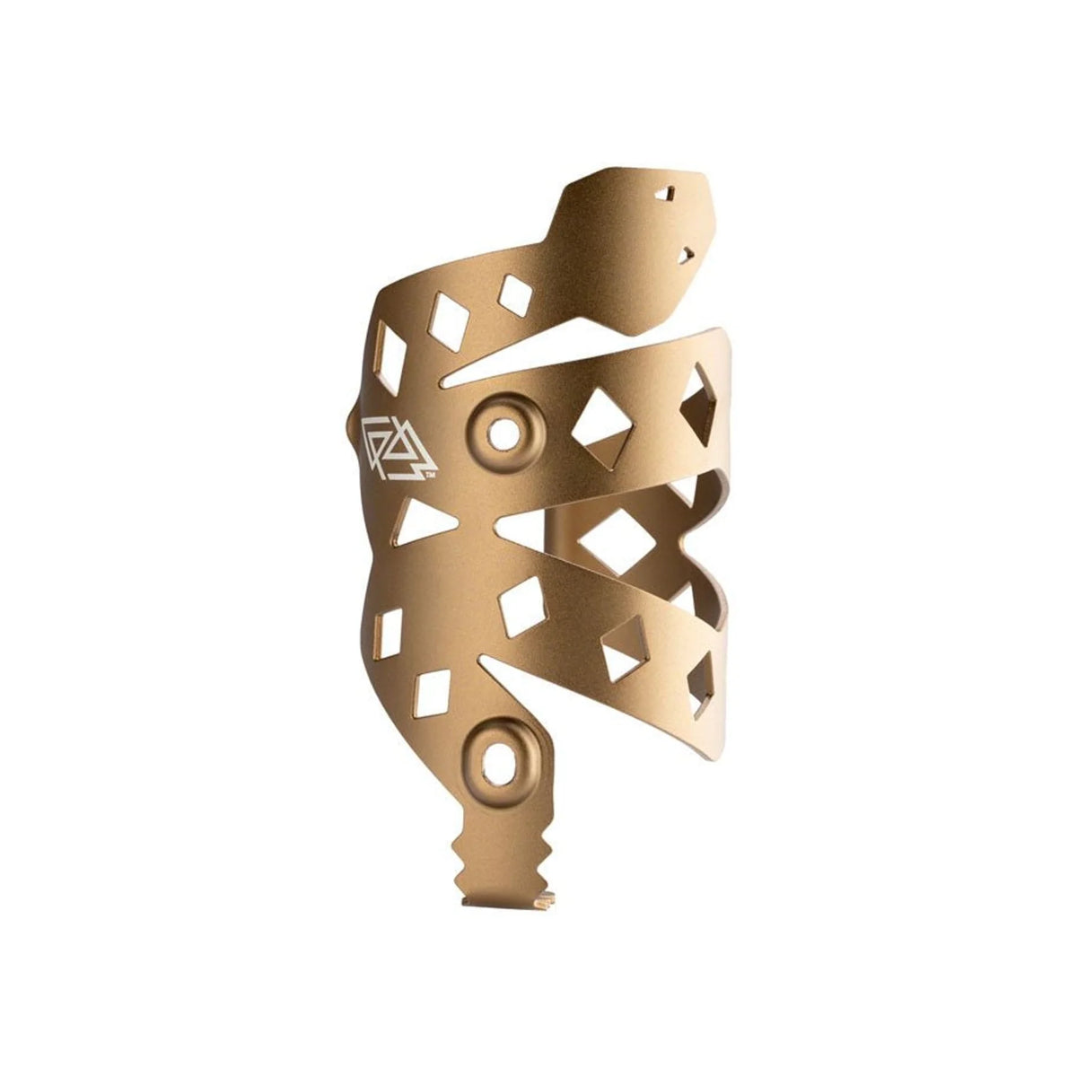 Portland Design Works PDW Rattlesnek Kej Water Bottle Cage - Desert Gold, Right Opening (Water Bottle Cages) – close-up