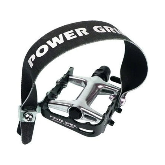 Power Grips High Performance Pedal Kit - Aluminum, 9/16", Black (Bicycle Pedals) – studio product photo