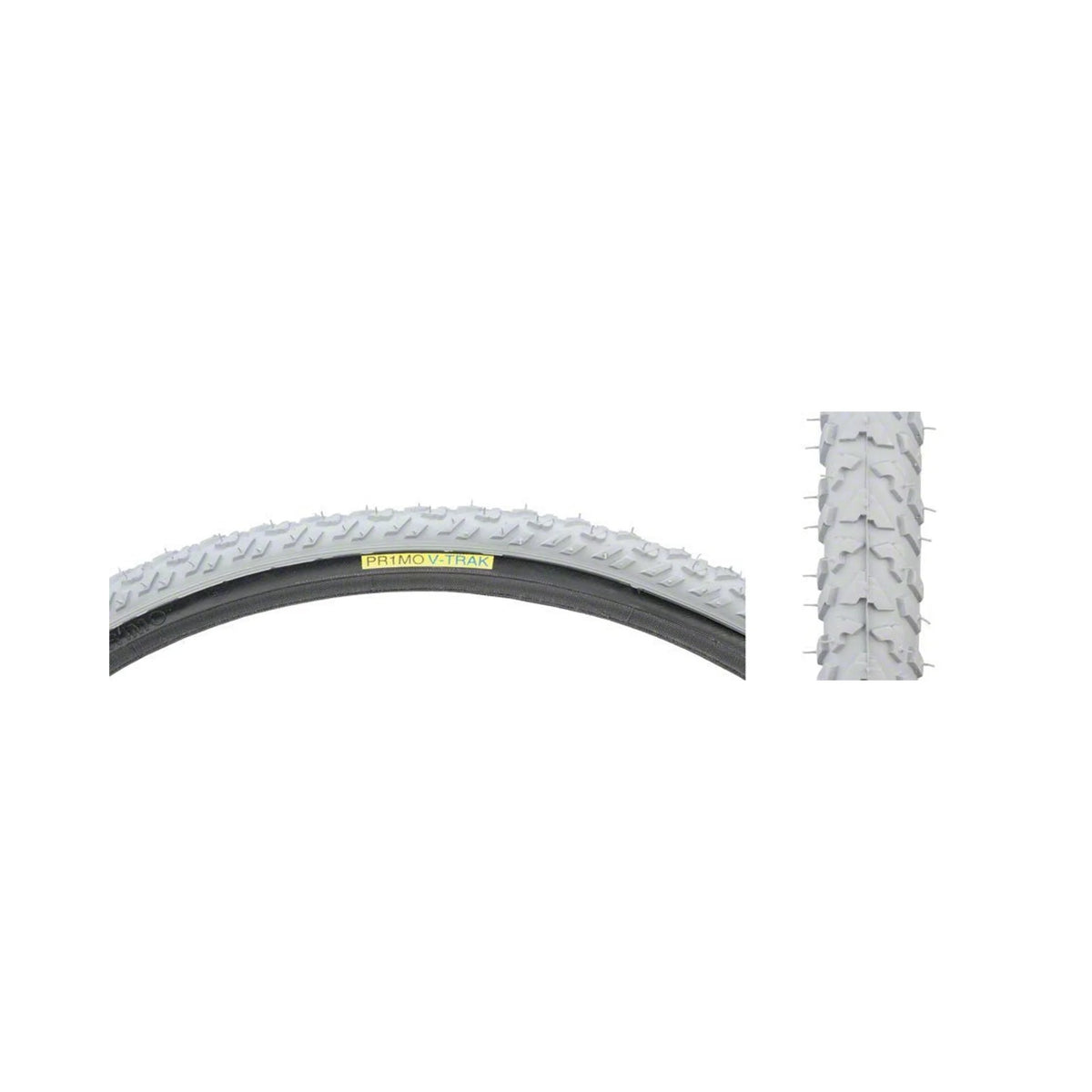 Primo Wheelchair Tire - 24 x 1 3/8, Clincher, Wire, Gray/Black (Bicycle Tires) – studio product photo