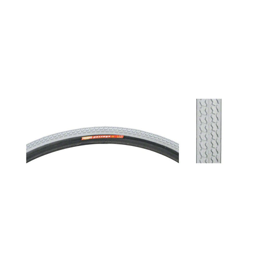 Primo Wheelchair Tire - 26 x 1, Clincher, Wire, Gray, Knobby Tread (Bicycle Tires) – studio product photo