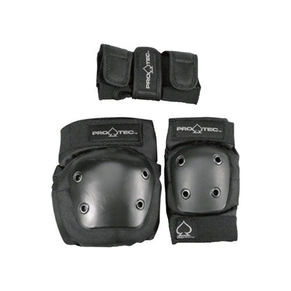 Pro-Tec Youth Street Gear Junior, 3-Pack: Black SM (Bicycle Protective Pads) – close-up detail