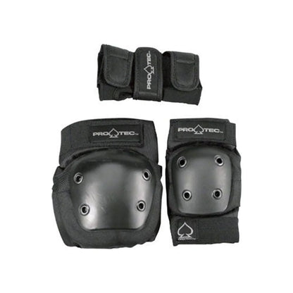 Pro-Tec Youth Street Gear Junior, 3-Pack: Black SM (Bicycle Protective Pads) – close-up detail