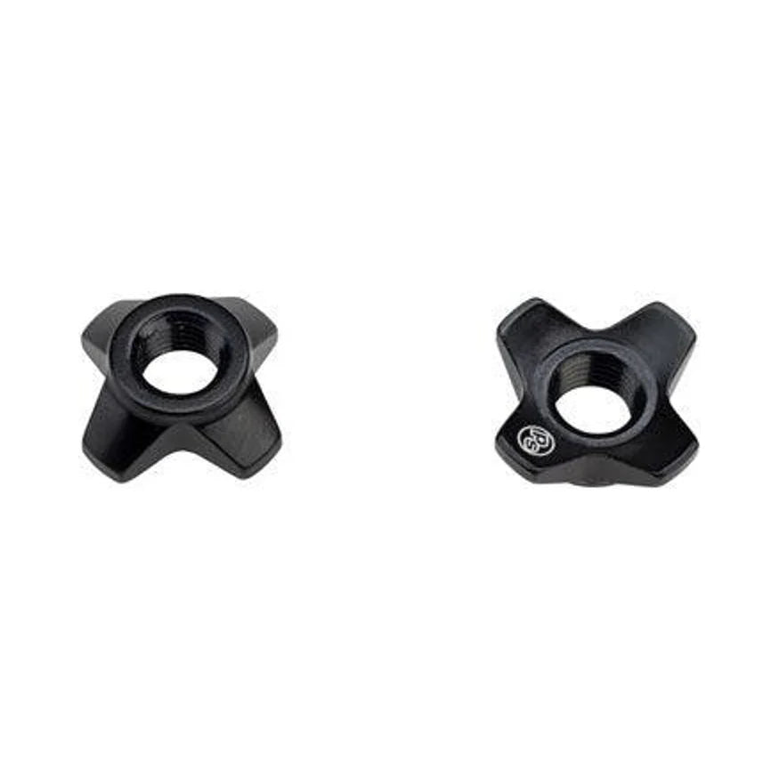 Problem Solvers Tubeless Big P-Nut Pair Black (Bicycle Tire Valves) – studio product photo