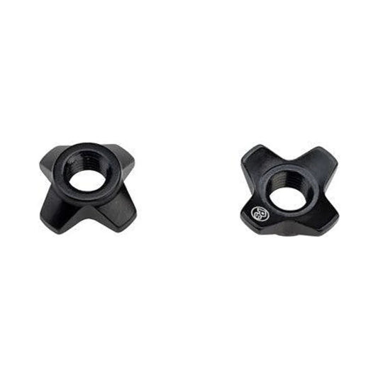 Problem Solvers Tubeless Big P-Nut Pair Black (Bicycle Tire Valves) – studio product photo