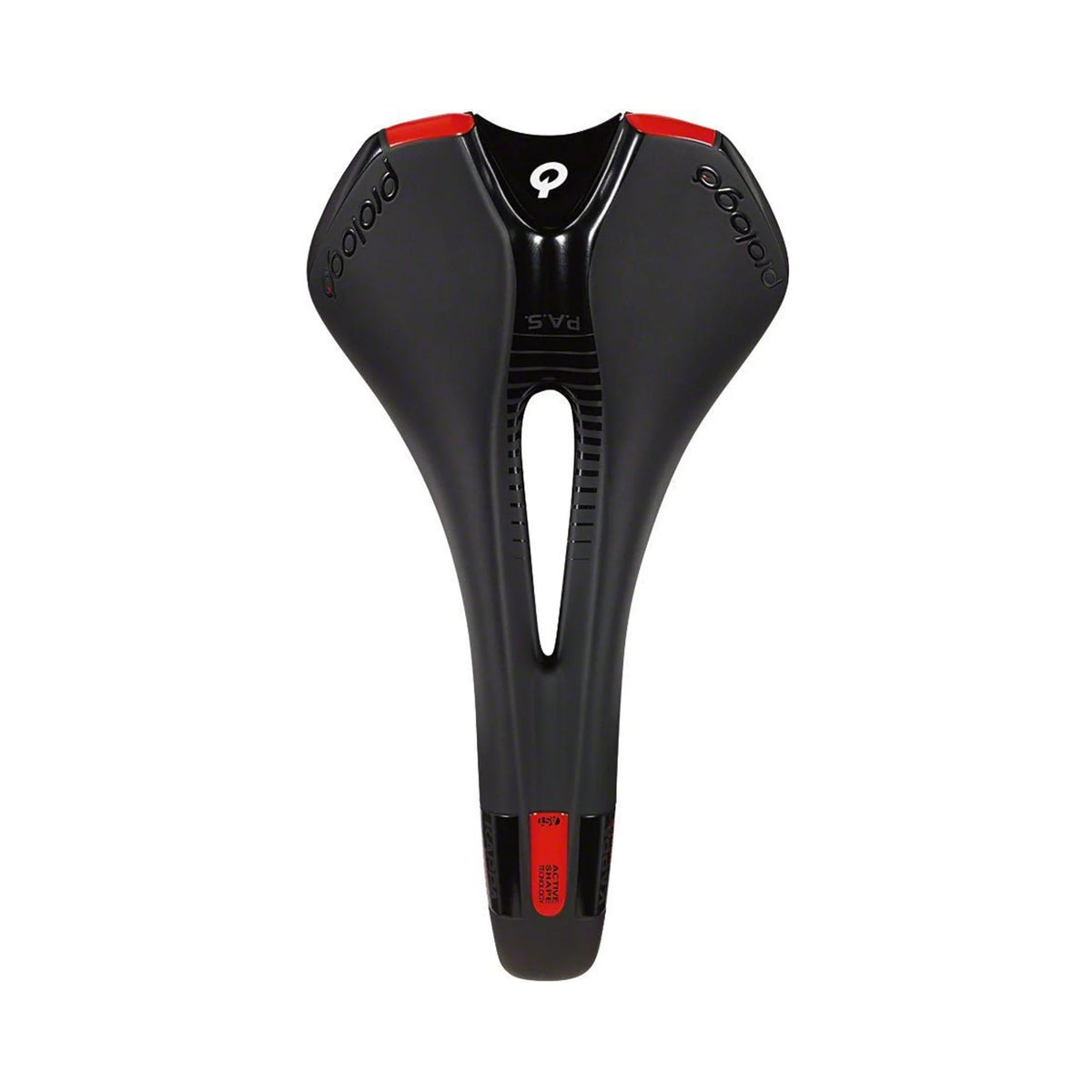 Prologo Kappa Saddle - T2.0, Hard Black, 147 mm (Bicycle Saddles) – front profile