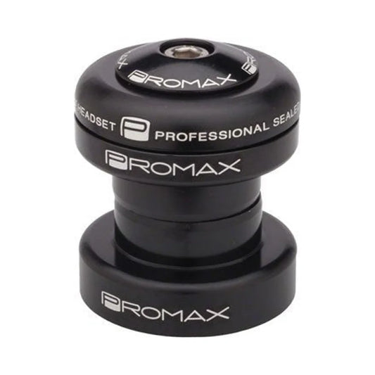 Promax PI-1 Alloy Sealed Bearing 1" Press in Headset Black (Bicycle Headsets) – studio product photo