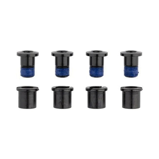 RaceFace Chainring Bolt Pack Set of 4 12.5mm Bolt/Nut Black – studio product photo