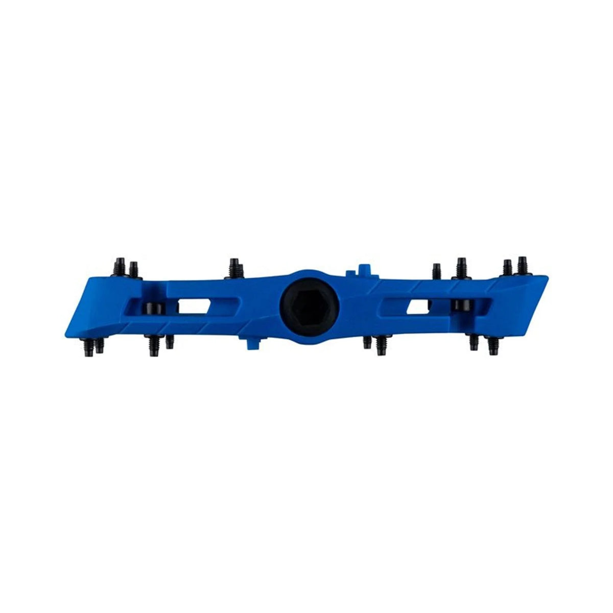 RaceFace Chester Pedals - Platform, Composite, 9/16", Large, Blue (Bicycle Pedals) – front profile