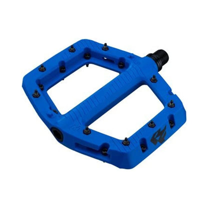 RaceFace Chester Pedals - Platform, Composite, 9/16", Large, Blue (Bicycle Pedals) – studio photo