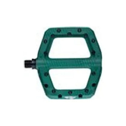 RaceFace Chester Pedals - Platform, Composite, 9/16", Large, Green (Bicycle Pedals) – studio product photo