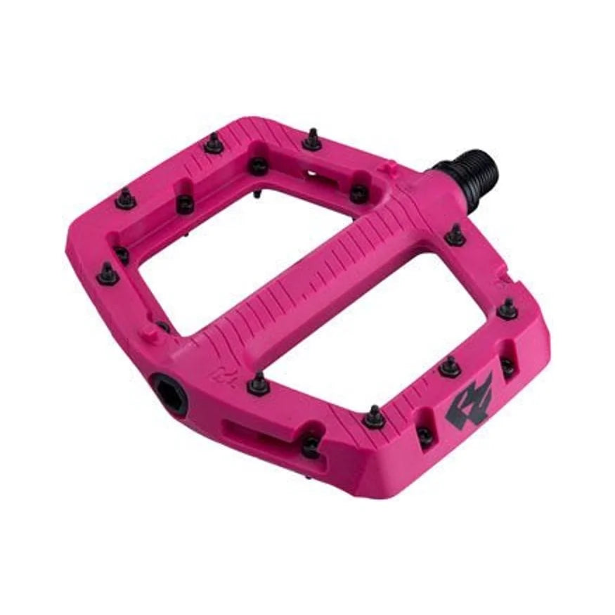 RaceFace Chester Pedals - Platform, Composite, 9/16", Large, Magenta (Bicycle Pedals) – showcase image