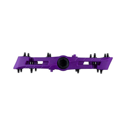 RaceFace Chester Pedals - Platform, Composite, 9/16", Large, Purple (Bicycle Pedals) – studio photo