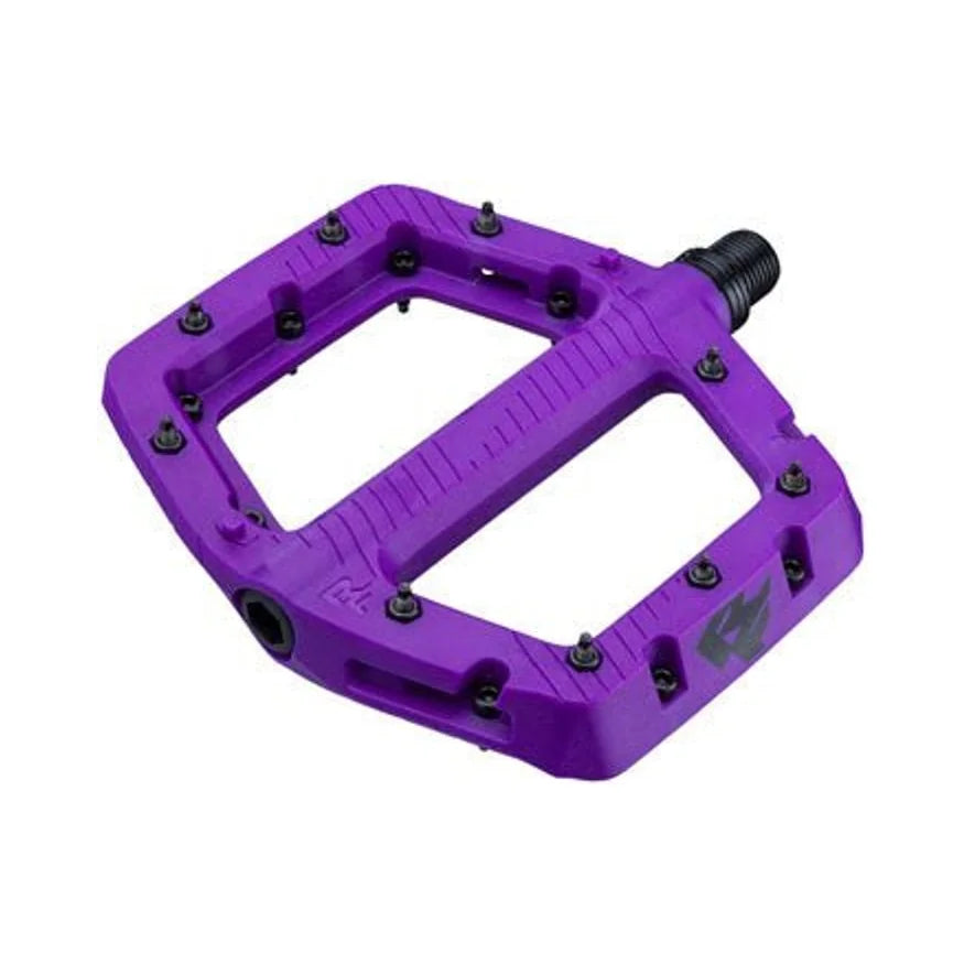 RaceFace Chester Pedals - Platform, Composite, 9/16", Large, Purple (Bicycle Pedals) – close-up detail