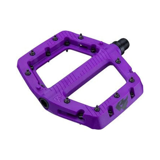 RaceFace Chester Pedals - Platform, Composite, 9/16", Large, Purple (Bicycle Pedals) – close-up detail
