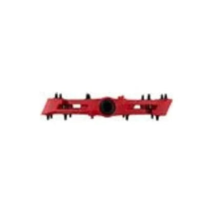 RaceFace Chester Pedals - Platform, Composite, 9/16", Large, Red (Bicycle Pedals) – detail angle