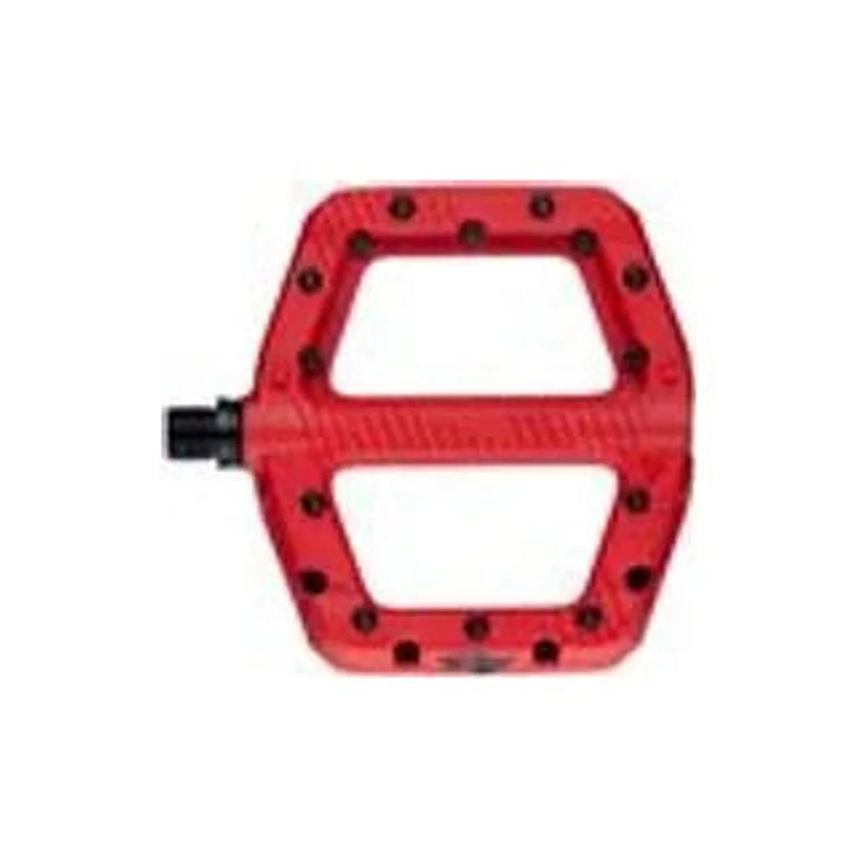 RaceFace Chester Pedals - Platform, Composite, 9/16", Large, Red (Bicycle Pedals) – front profile