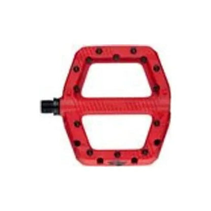 RaceFace Chester Pedals - Platform, Composite, 9/16", Large, Red (Bicycle Pedals) – front profile