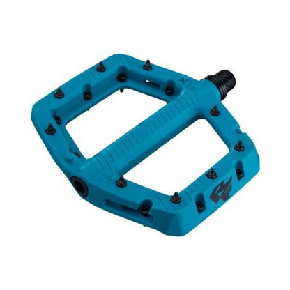 RaceFace Chester Pedals - Platform, Composite, 9/16", Large, Turquoise (Bicycle Pedals) – detail angle