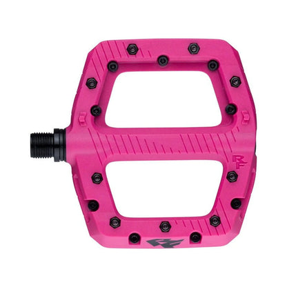 RaceFace Chester Pedals - Platform, Composite, 9/16", Small, Magenta (Bicycle Pedals) – studio photo