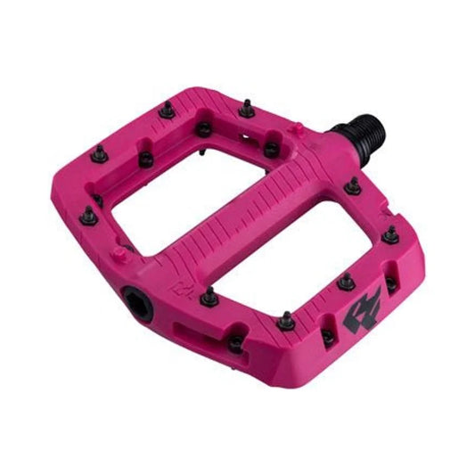 RaceFace Chester Pedals - Platform, Composite, 9/16", Small, Magenta (Bicycle Pedals) – detail angle