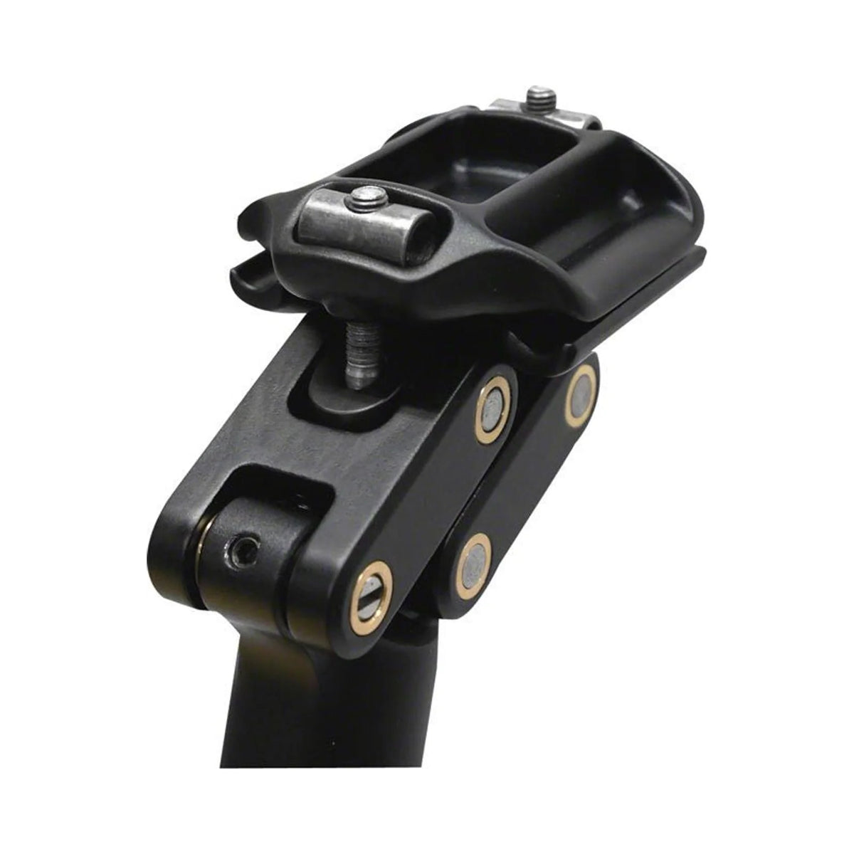 Redshift Dual-Position Seatpost: Aluminum 27.2x350 Black (Bicycle Seatposts) – front profile