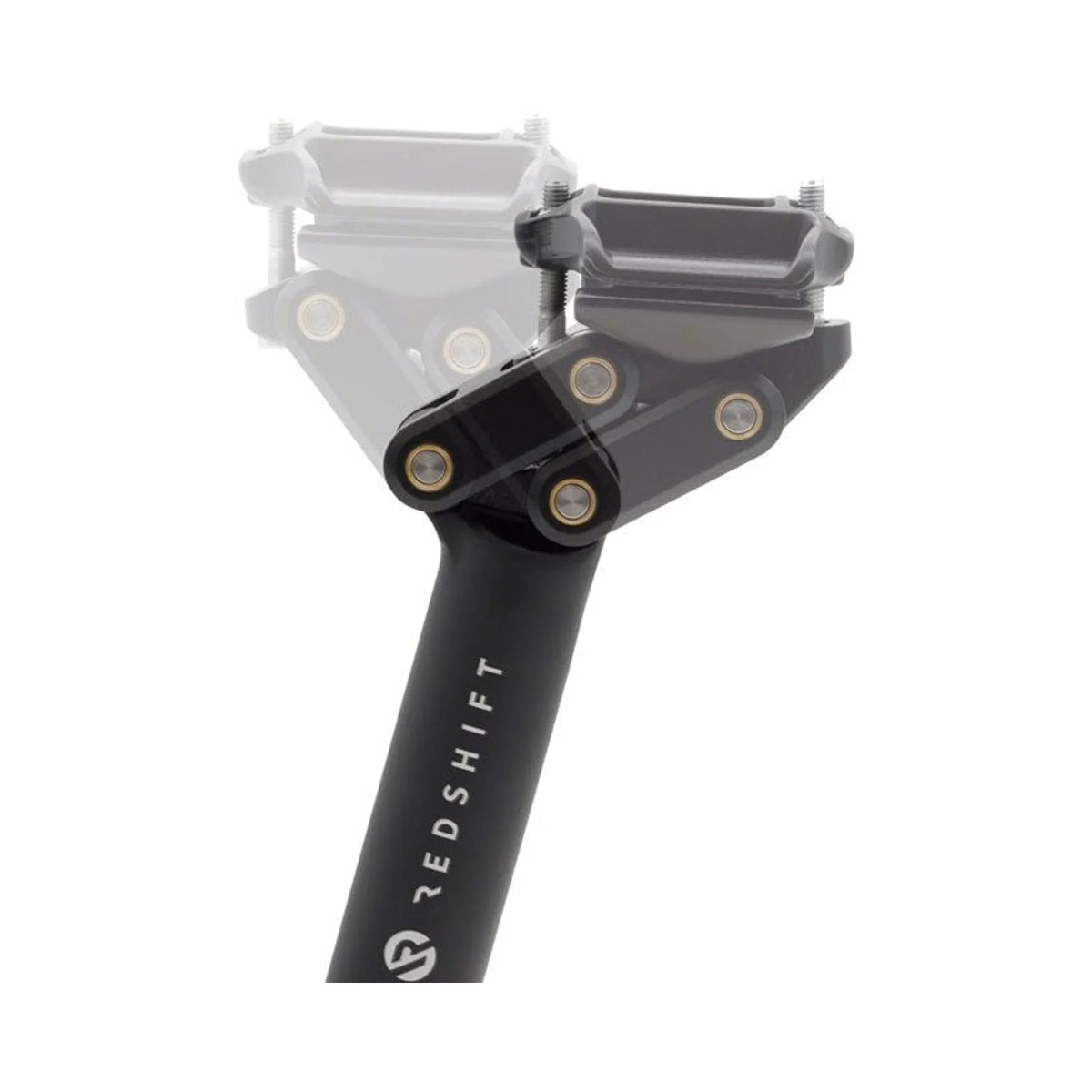 Redshift Dual-Position Seatpost: Aluminum 27.2x350 Black (Bicycle Seatposts) – detail angle