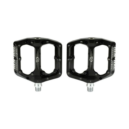 Renthal Revo-F Pedals - Platform, 9/16", Black, 100 x 104mm (Bicycle Pedals) – front profile