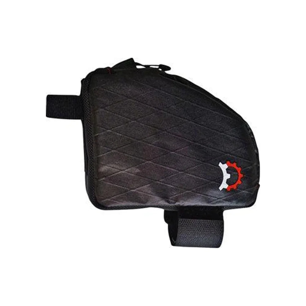 Revelate Designs Jerrycan Top-tube/Seatpost Bag - Black, Regular (Bicycle Bags & Panniers) – front profile