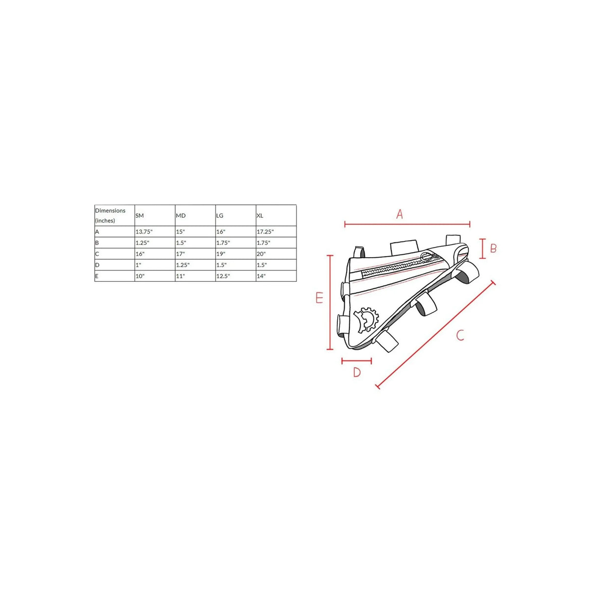 Revelate Designs Rifter Frame Bag, Black (Bicycle Bags & Panniers) – close-up detail