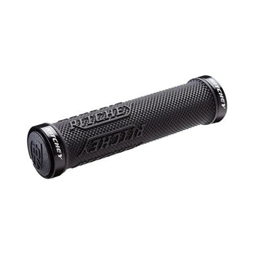 Ritchey WCS Truegrip X Locking Grips - Black (Bicycle Handlebar Grips) – studio product photo