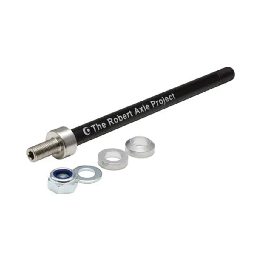 Robert Axle Project Kid Trailer 12mm Thru Axle, Length: 152 or 167mm Thread: 1.0mm – studio product photo