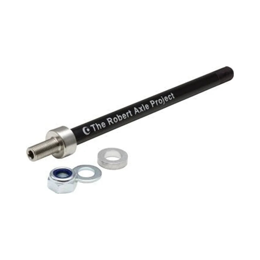 Robert Axle Project Kid Trailer 12mm Thru Axle, Length: 174 or 180mm Thread: 1.75mm – studio product photo