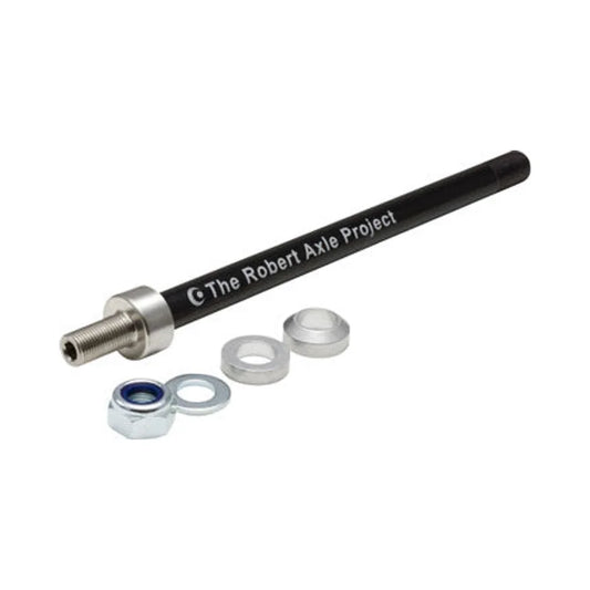 Robert Axle Project Kid Trailer 12mm Thru Axle, Length: 217 or 229mm Thread: 1.0mm – studio product photo