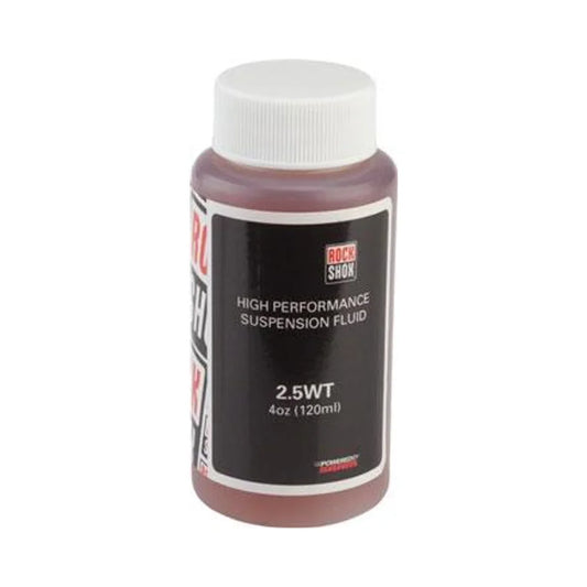 RockShox Suspension Oil, 2.5wt, 120ml Bottle (Suspension Oil and Lube) – studio product photo