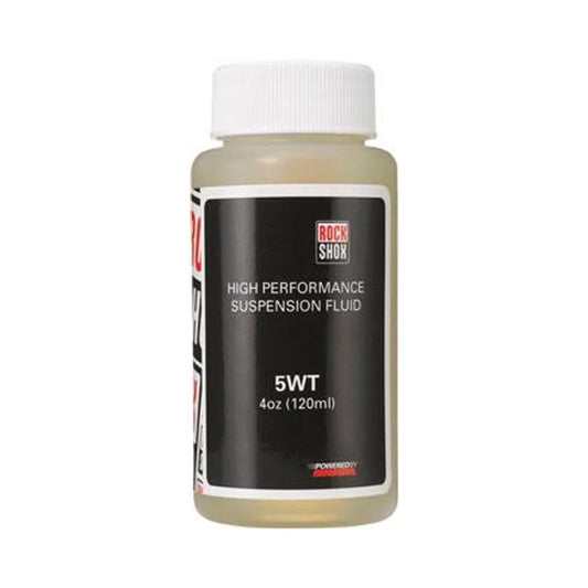 RockShox Suspension Oil, 5wt, 120ml Bottle, Fork Damper (Suspension Oil and Lube) – studio product photo