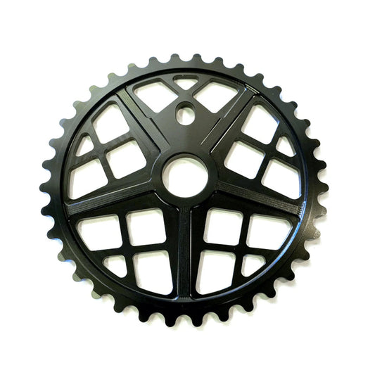 S&M Motoman Sprocket - Gloss Black - 30T (Bicycle Chainrings) – studio product photo