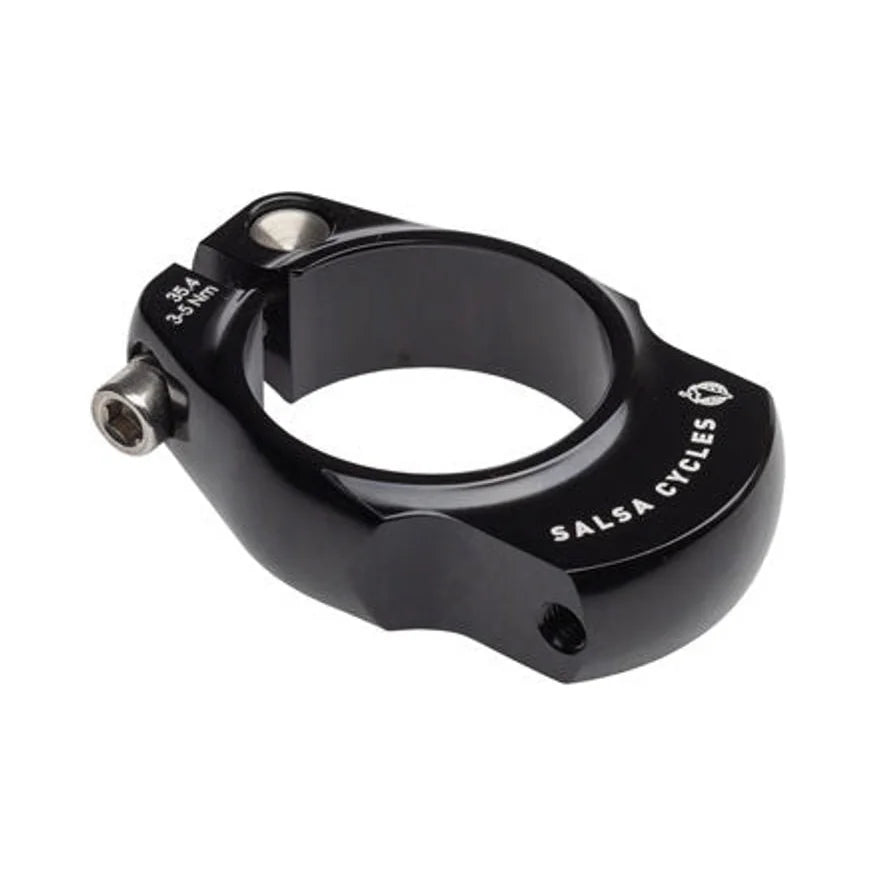 Salsa Rack-Lock Seatpost Clamp - 35.4mm, Bolt-On, Black (Bicycle Seatpost Clamps) – detail angle