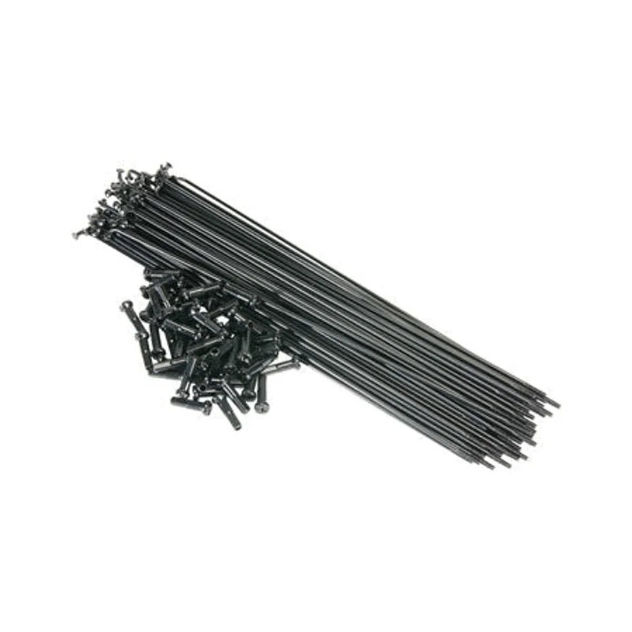 Salt PG Spokes - Pack of 40, Black, 179mm (Bicycle Spokes) – studio product photo