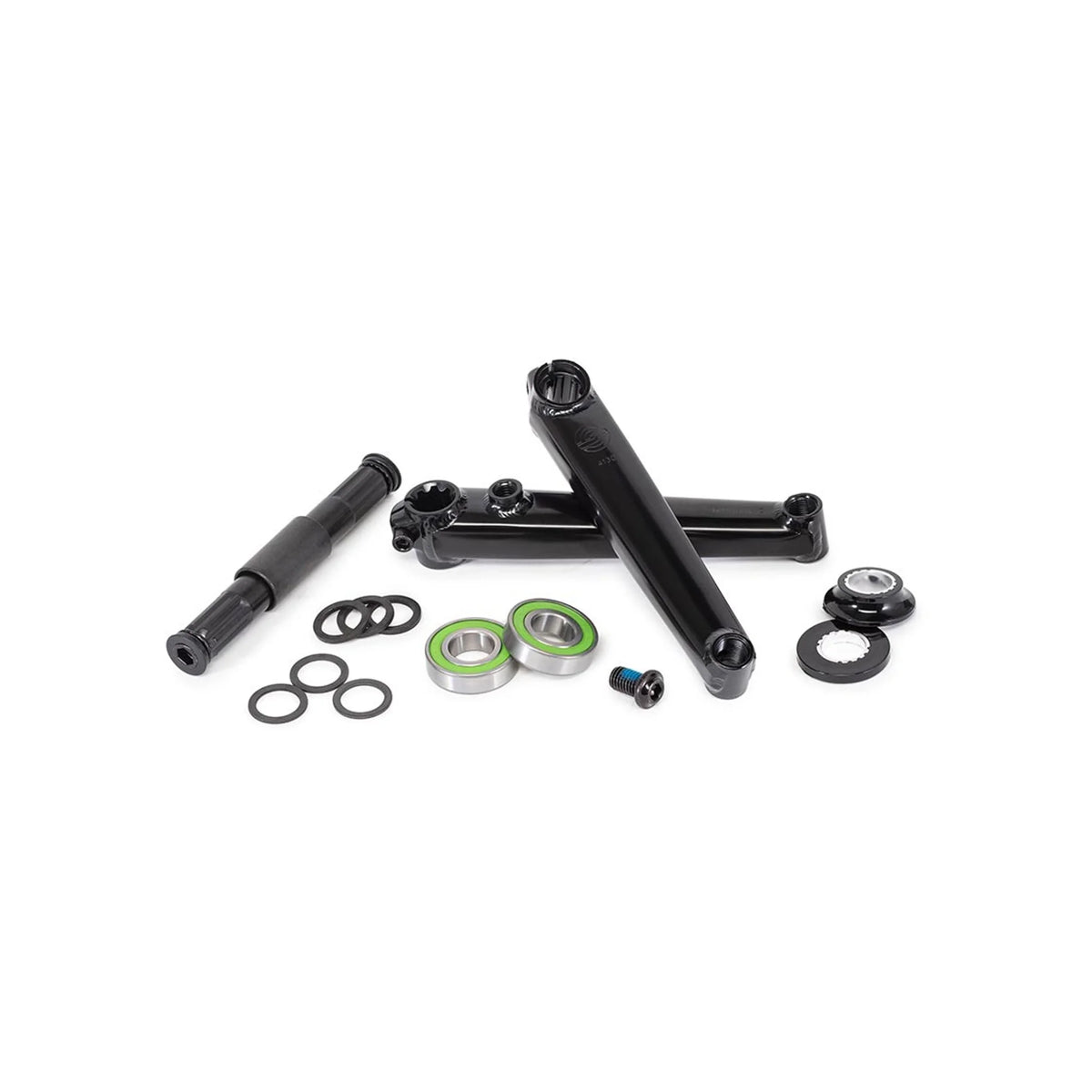 Salt, Revo, Crankset, Spindle: 19mm, 19mm, 165mm, Black, BMX, Set (Bicycle Cranks) – studio product photo