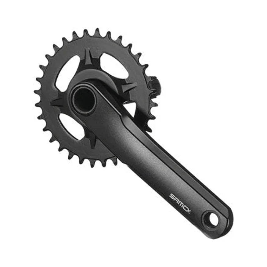 Samox TAM38J Crankset - 145mm, 11-Speed, 30t, Direct Mount Samox, 24mm CrMo Crank Spindle, Black (Bicycle Cranks) – studio