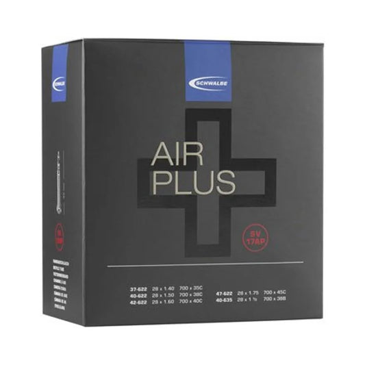 Schwalbe Air Plus Tube - 700 x 35 - 47mm, 40mm Presta Valve (Bicycle Tubes) – studio product photo